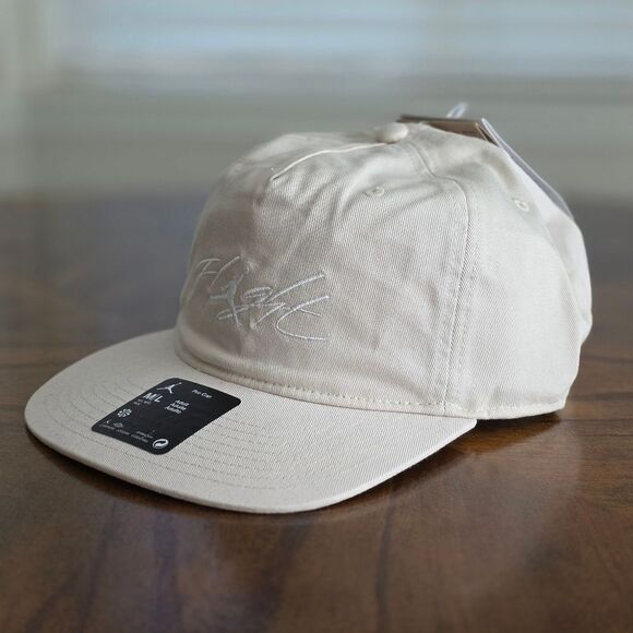 Nike Air Jordan Hat Flight Pro Strap 5-Panel Beige White Adjustable Cap Medium M - Picture 3 of 12